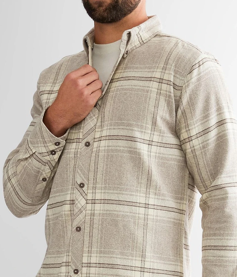 Brushed Plaid Stretch Shirt