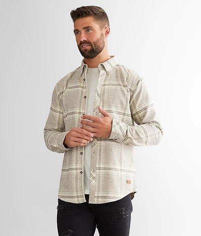 Brushed Plaid Stretch Shirt