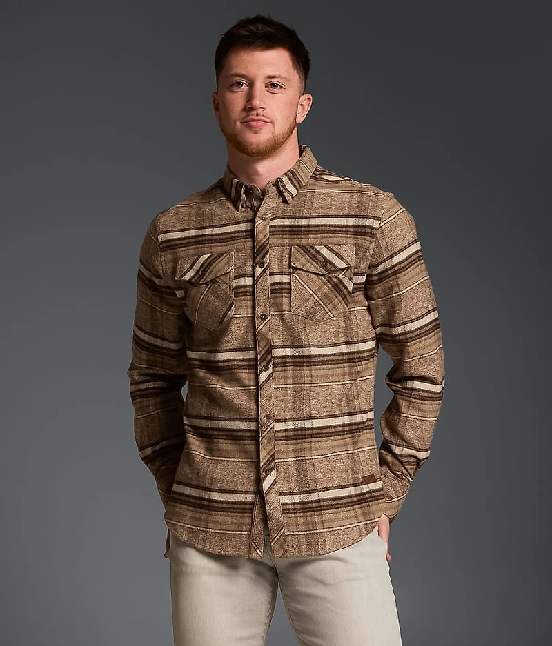 Brushed Plaid Athletic Stretch Shirt