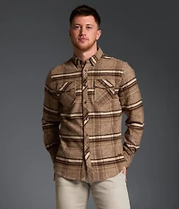 Brushed Plaid Athletic Stretch Shirt