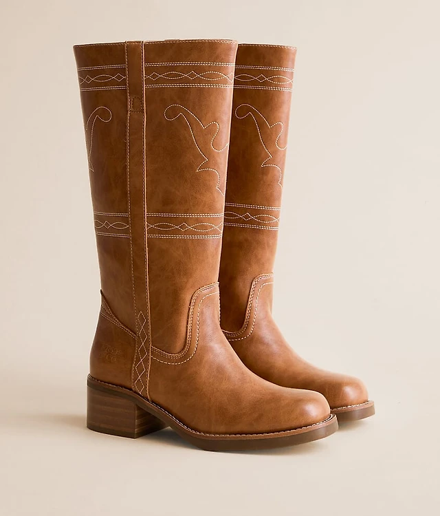 Frye Gaucho Campus Leather Boots Frye Campus Plain Toe Boots, Bourbon - Brown | Boots | Men main image 2