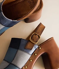 Frye and Co. Wylie Patchwork Heeled Clog