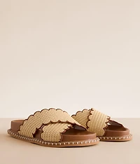 Scalloped Trim Sandal