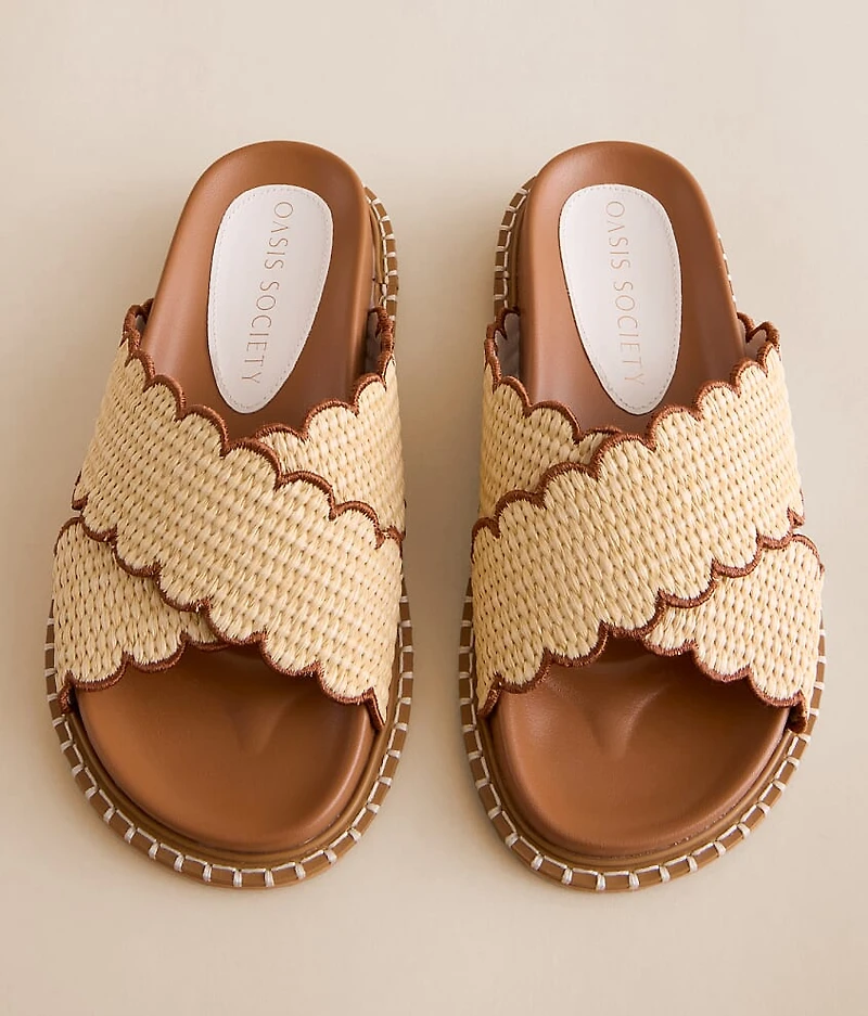 Scalloped Trim Sandal
