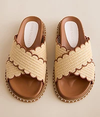 Scalloped Trim Sandal