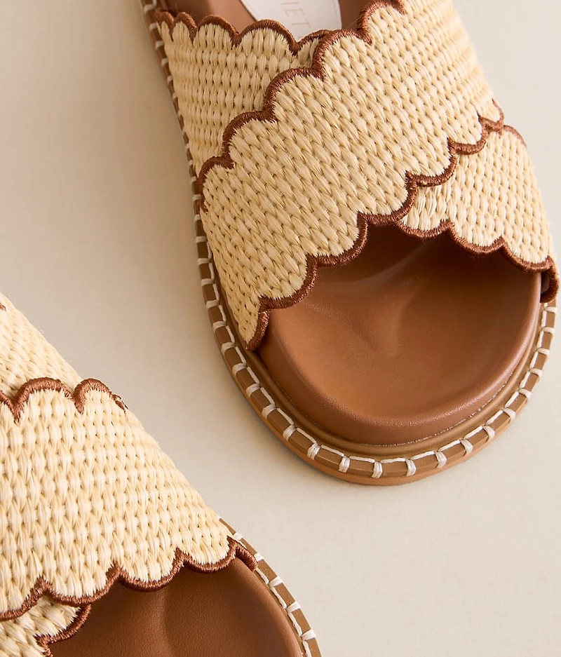 Scalloped Trim Sandal