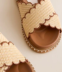 Scalloped Trim Sandal