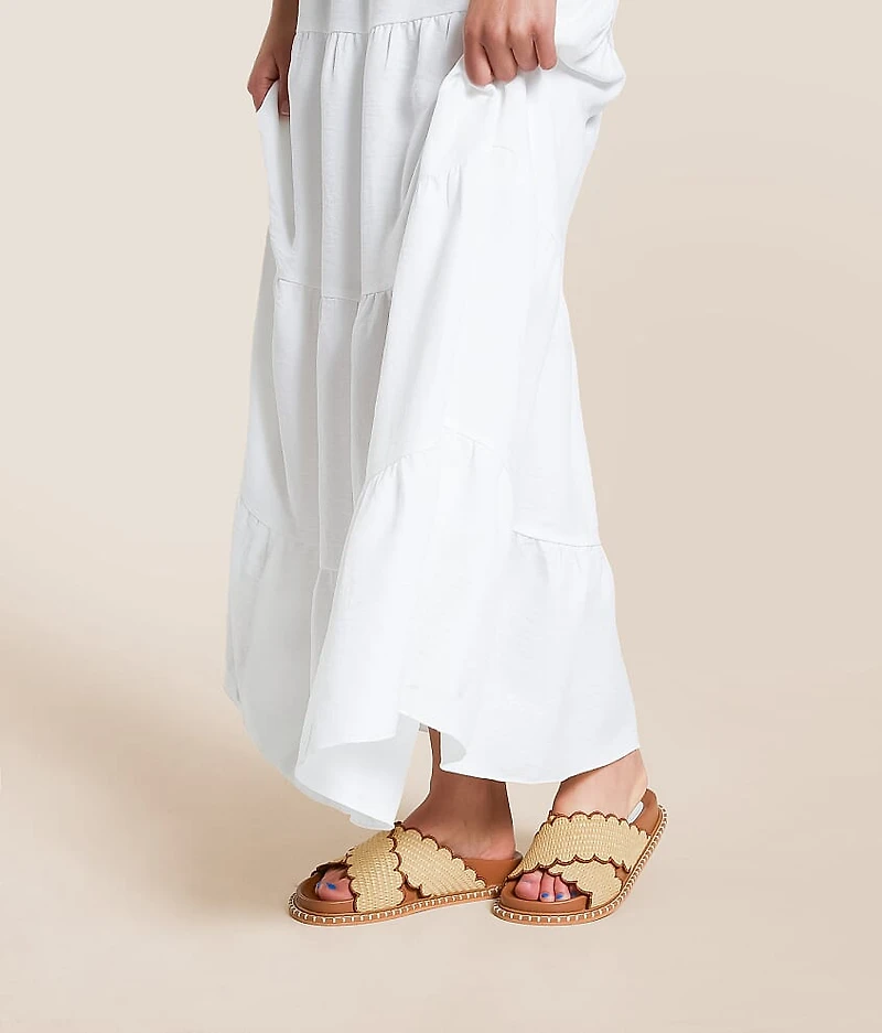 Scalloped Trim Sandal