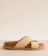 Scalloped Trim Sandal