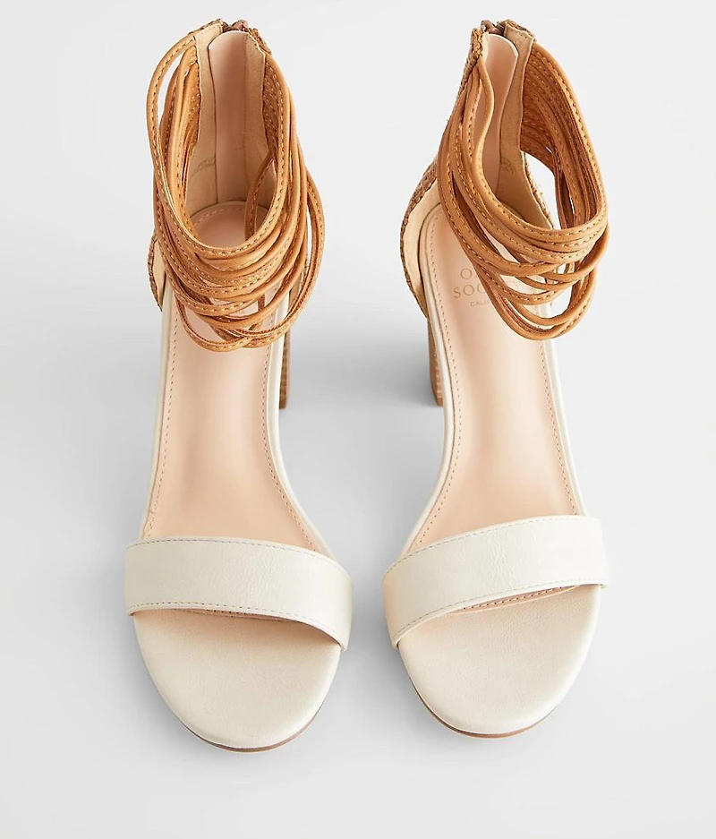 Wicker Heeled Sandal