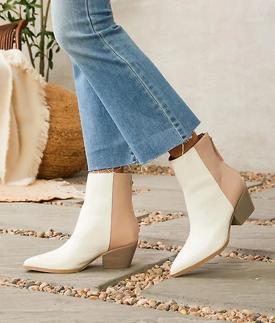 Two Tone Ankle Boot