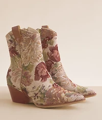 Floral Western Ankle Boot