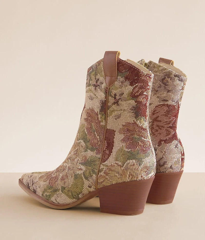 Floral Western Ankle Boot