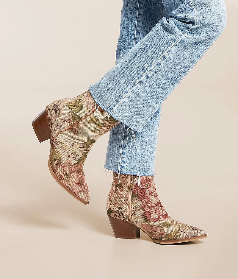 Floral Western Ankle Boot