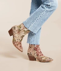 Floral Western Ankle Boot