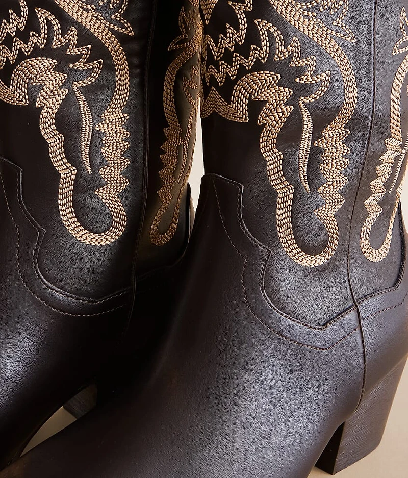Amaya Embroidered Western Boot