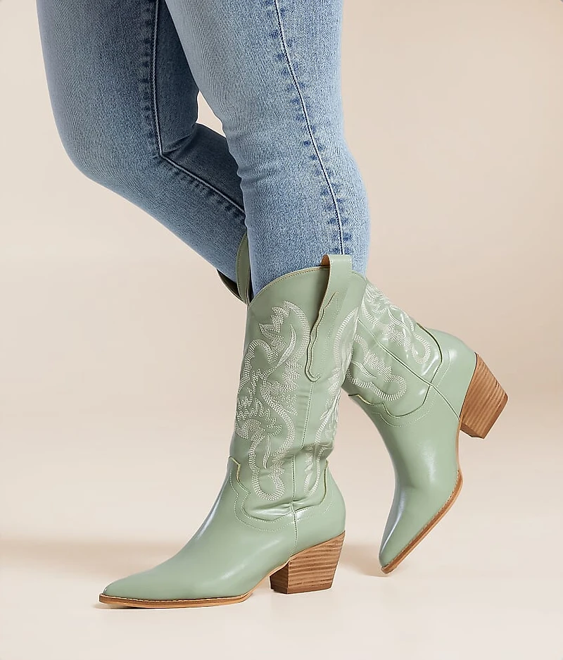 Amaya Embroidered Western Boot