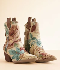 Western Floral Ankle Boot