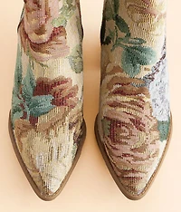 Western Floral Ankle Boot