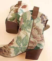 Western Floral Ankle Boot