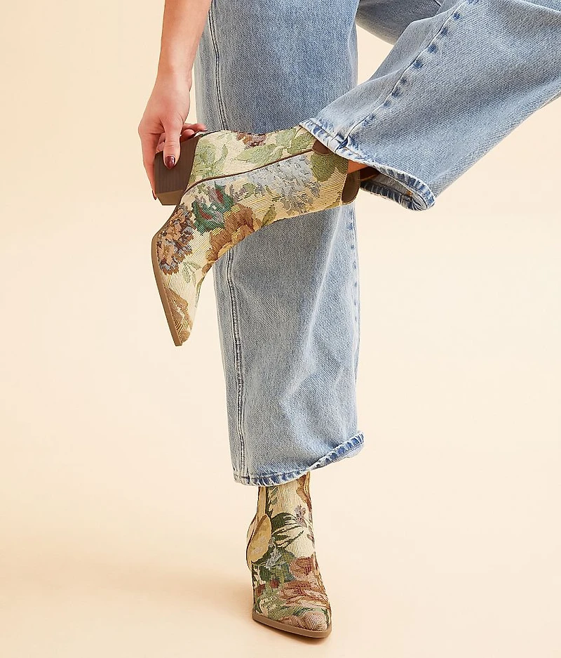 Western Floral Ankle Boot