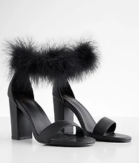 Sasha Feather Heeled Sandal