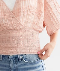 Pleated Ruffle Top