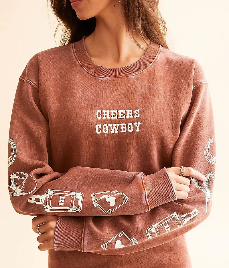 Cheers Cowboy Oversized Pullover