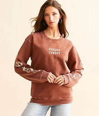 Cheers Cowboy Oversized Pullover
