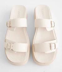 Deals Double Buckle Platform Sandal