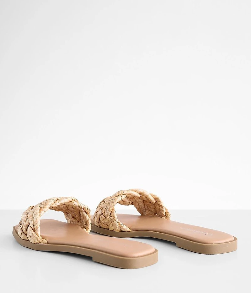 Happier Rafia Braided Sandal