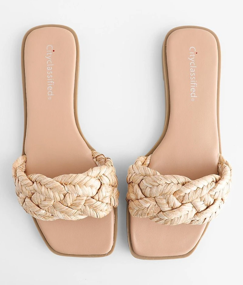 Happier Rafia Braided Sandal