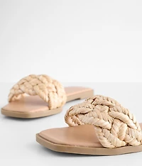 Happier Rafia Braided Sandal