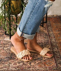 Happier Rafia Braided Sandal