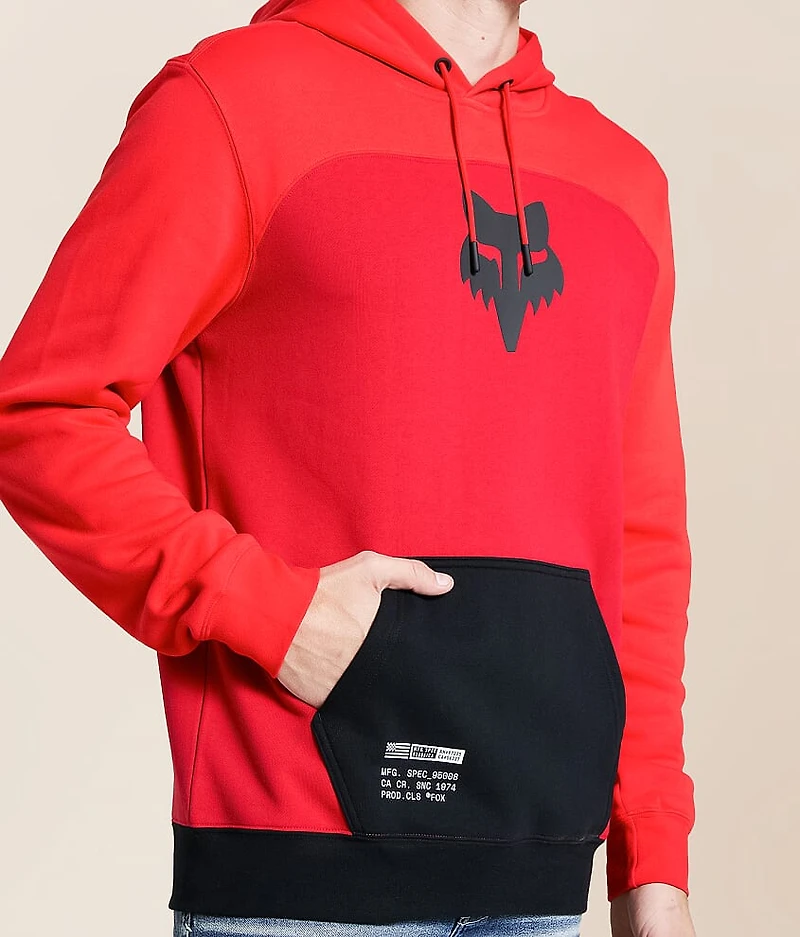 Fracture Color Block Hooded Sweatshirt