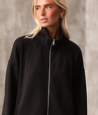 Mock Neck Cardigan