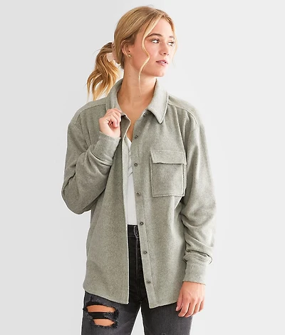 Marled Fleece Shirt