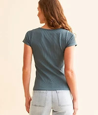 Ribbed Contour Top