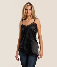 Satin Asymmetrical Tank Top