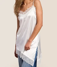 Satin Asymmetrical Tank Top