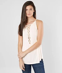Lace-Up Tank Top