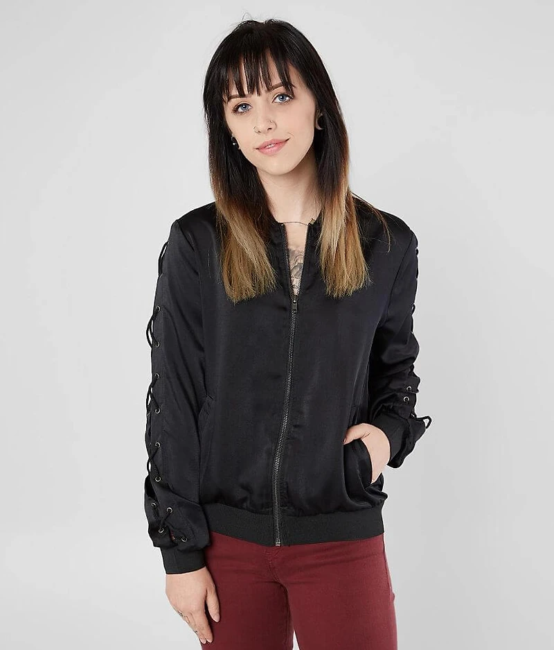 Satin Bomber Jacket