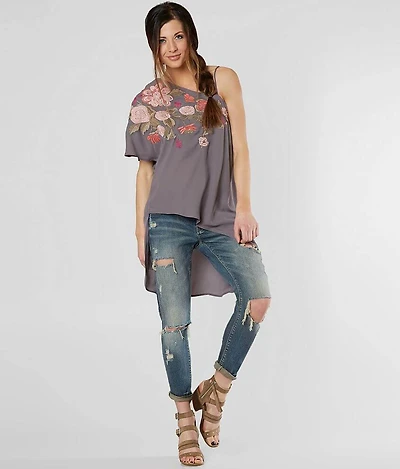 Floral Embroidered Top