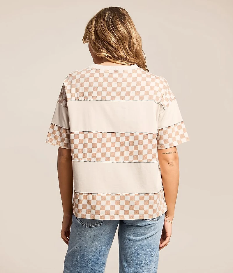 Checker Oversized Top