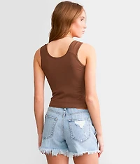 Ruched 2 Way Tank Top
