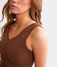Ruched 2 Way Tank Top