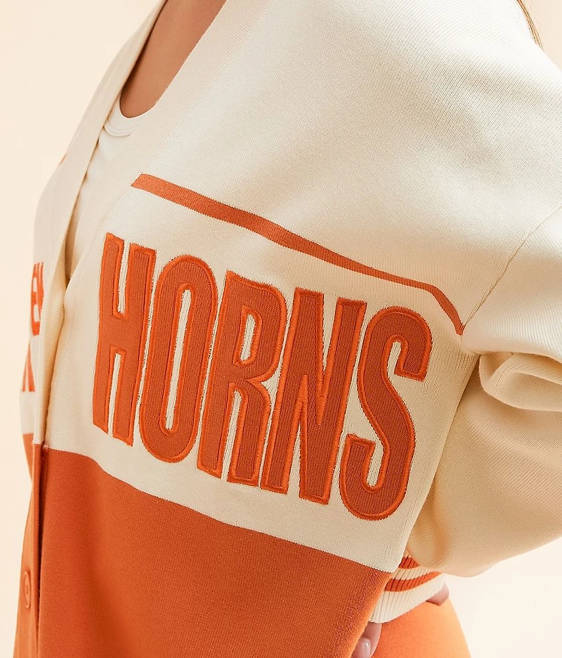 Texas Hook 'Em Horns Cardigan Sweater