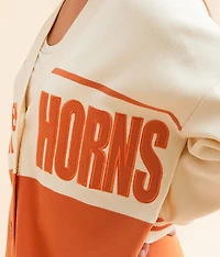 Texas Hook 'Em Horns Cardigan Sweater