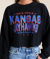 Kansas Jayhawks Cropped Pullover