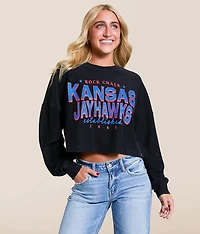 Kansas Jayhawks Cropped Pullover